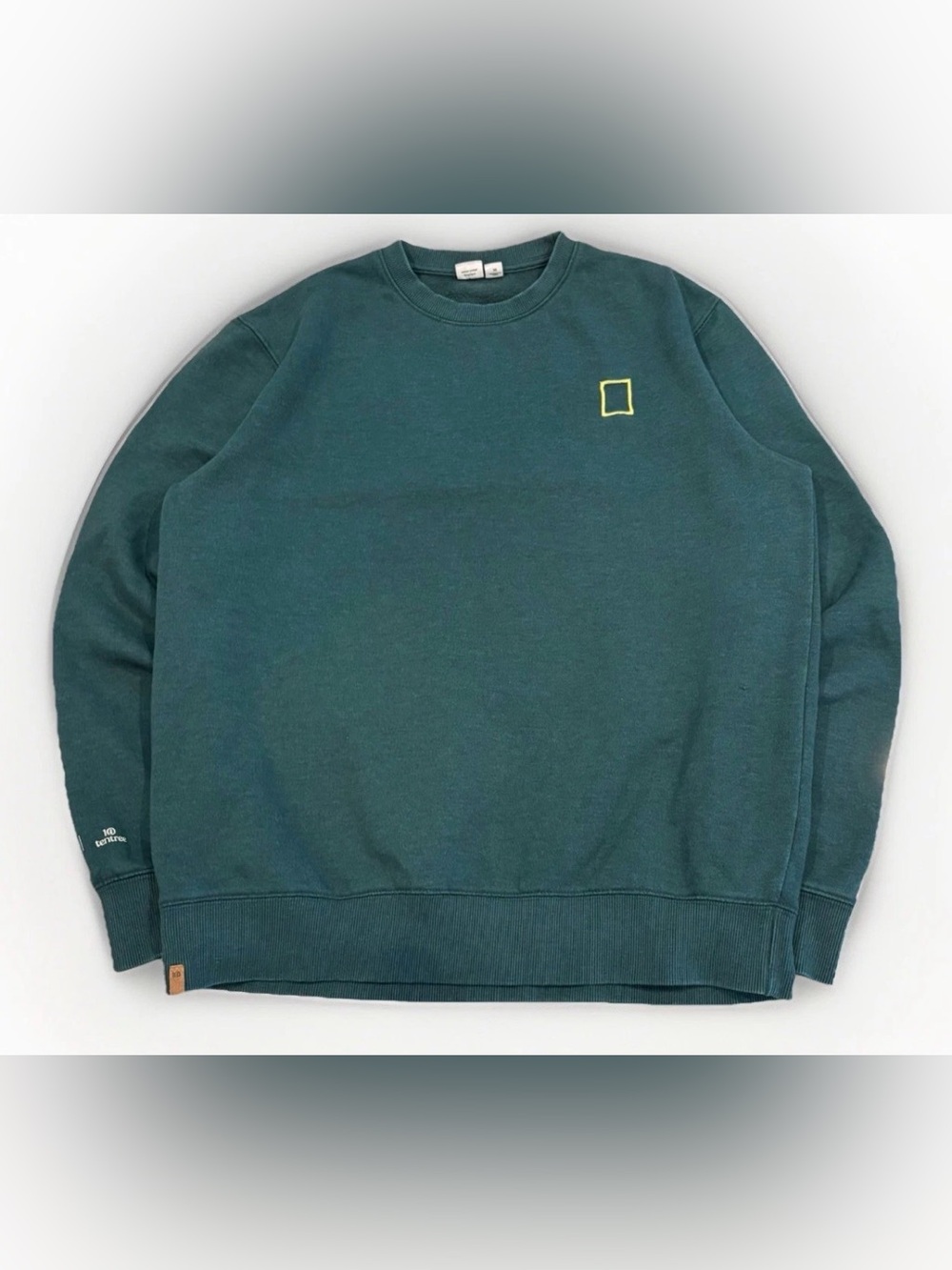 Rare TenTree x National Geographic Crewneck Sweatshirt Size M Green Ltd Ed Cozy